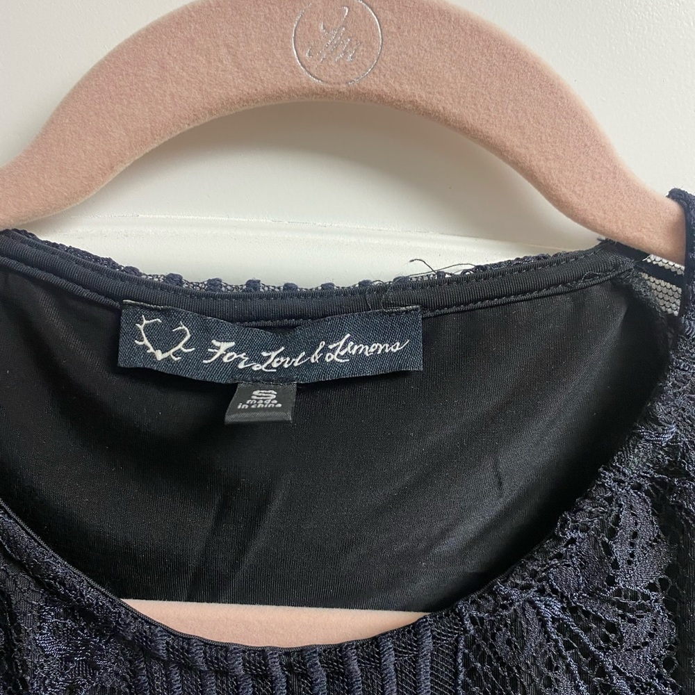 For Love and Lemons lace crop top